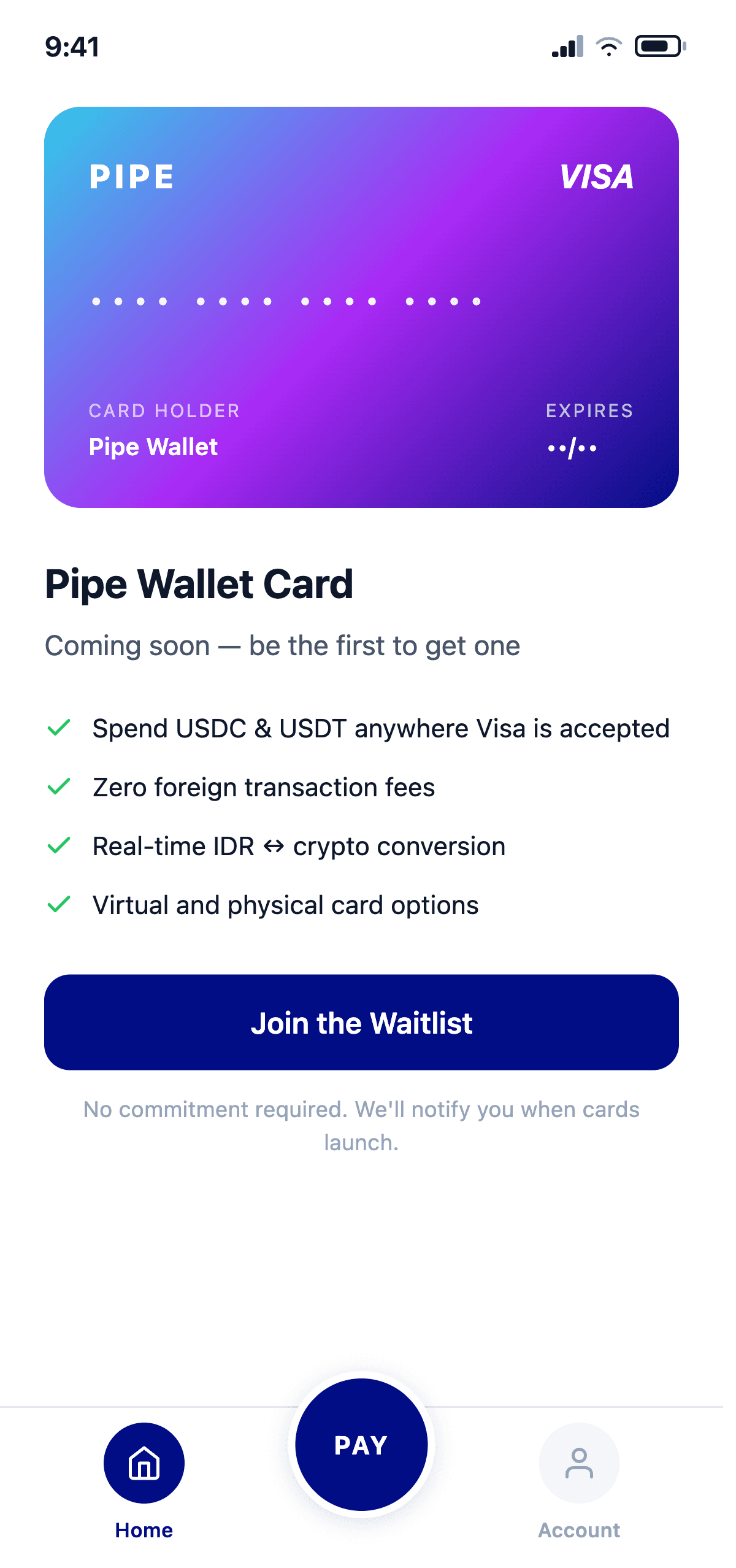 Pipe — scan a QRIS code to pay in stablecoins